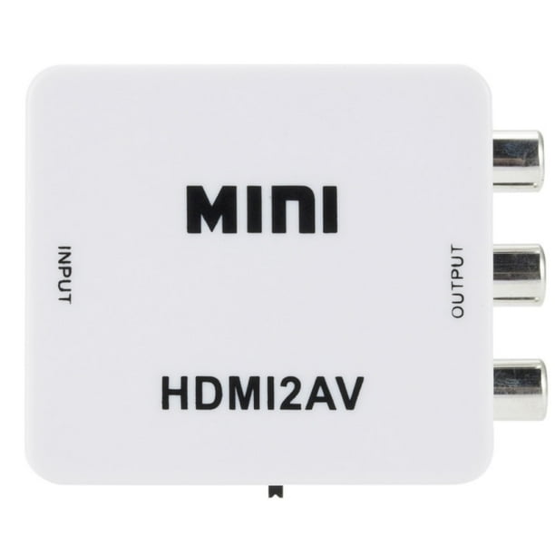 HDMI to RCA,ABLEWE HDMI to AV Converter Adapter 1080P CVBs Composite Video Audio Converter Adapter Supports PAL//NTSC with USB Charge Cable